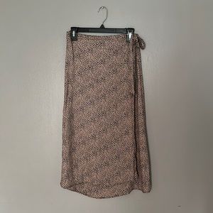 Leopard wrap skirt